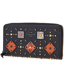Coach Ladies Leather Coach 1941 Black Ott Prairie Riv Acc 24289 BPBLK