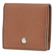 Coach Men's Coin Purse Leather Saddle Oragami Coin Case Sc 28355 SAD