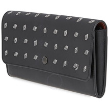 Coach Men's Travel Organizer Wallet Leather Black/White Multi Wllt Prnt Blk 29192 L77