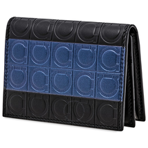Ferragamo Firenze Gancini Credit Card Holder Black 66A475 713715 66A475 713715