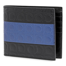 Ferragamo Ferragamo Gancini Wallet Black/Utramarine Blue 66A472-713702