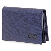 Ferragamo Revival Gancini Card Case Navy 66A062 704881 66A062 704881