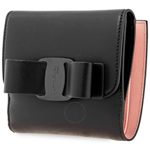 Ferragamo Vara Black Leather bifold Wallet black 22D268 691208 22D268 691208