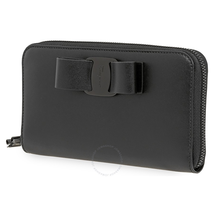 Ferragamo Ferragamo Vara Leather Long Wallet Black 22D267 691260 22D267 691260