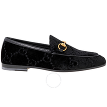 Gucci Ladies Jordaan Black Leather Loafer 431467 9JT20 1000