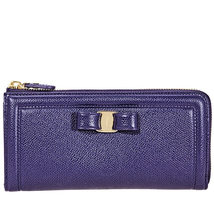 Ferragamo Zip Around Wallet- Navy 22C907 673725 4260 PF17