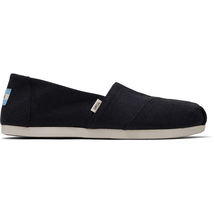 Toms Ladies Slip On Classic Alpargata Black Canvas 001001B07 BLACK