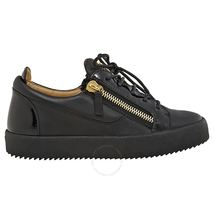 Giuseppe Zanotti Men's Black Double Zip Low Sneaker GIUZ-RU7000BK