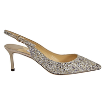 Jimmy Choo Ladies Erin 60 Slingback Coarse Glit 191 ERIN 60 GTZ PLATINUM MIX