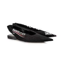 Balenciaga Ladies Knife Black Knif Political Slingback 524896 W0600 1091
