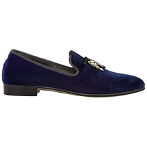 Giuseppe Zanotti Men's Navy Loafer Vel Crys Shark T IU80011/002