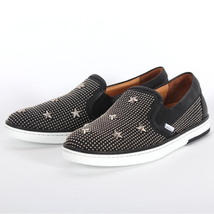 Jimmy Choo Men's Sneaker Black, Silver Grove Slipon Studs Stars Size 41 141 GROVE SXX BLACK/SILVER