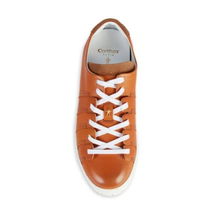 Pierre Corthay Men's Brown Sneakers Patna Calf, Suede Tab NINE CALF DARK BROWN
