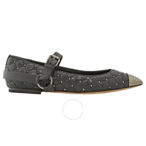 Valentino Valentino Pointy-Toe Studded Ballet Flats in Black S0E31BWM-BK