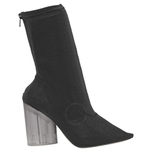 Yeezy Ladies Graphite 100 Bootie Knit Opq Heel YZ6075 053