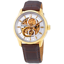 Bulova Classic Sutton Automatic White Dial Men's Watch 97A138
