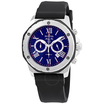 Bulova Marine Star Chronograph Blue Dial Men's Watch 98B258