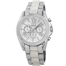Burgi Multifunction Silver Dial Silver-tone Base Metal Ladies Watch BUR094SS