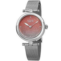 Burgi Stainless Steel Mesh Ladies Watch BUR231SSPK