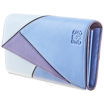 Loewe Ladies Card Case Ja Puzzle Blue Puzzle Cont Wallet 122.30DT80.5086