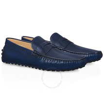 Tod's Men's  Semi-Glossy Leather Shoes in Light Baltic XXM0WG00010BRXU803