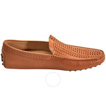 Tod's Men's  Semi-Glossy Leather Shoes in Dark Kenia XXM0WG0P630D90S410