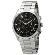 Bulova Classic Chronograph Black Dial Men's Watch 96B288