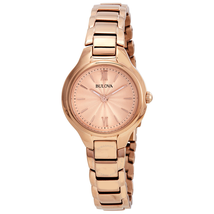 Bulova Classic Rose Dial Ladies Watch 97L151