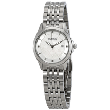 Bulova Diamond Mother of Pearl Dial Ladies Watch 96P160