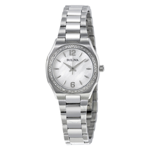 Bulova Mother of Pearl Dial Stainless Steel Ladies Watch 96R199