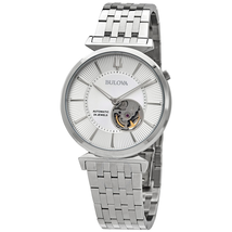Bulova Regatta Automatic Silver Dial Stainless Steel Men's Watch 96A235