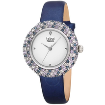 Burgi Diamond Silver Dial Ladies Watch BUR227BU