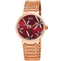 Burgi Red Dial Ladies Watch BUR190RG