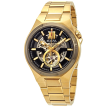 Bulova Open Box -  Classic Automatic Black Dial Men's Watch 98A178