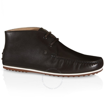 Tod's Men's Leather City Gommino Ankle Boots in Dark Brown XXM0VV0I630BR0S800