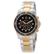 Bulova Chronograph Quartz Black Dial Men's Watch 98B327
