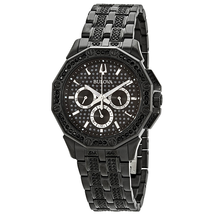 Bulova Octava Black Dial Men's Multifunction Watch 98C134