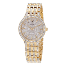 Bulova Phantom Ladies Crystal Pave Watch 98L263