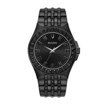 Bulova Phantom Quartz Crystal Black Dial Men's Watch 98A240
