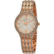 Bulova Phantom Quartz Crystal Embellished Ladies Watch 98L235