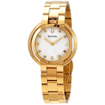 Bulova Rubaiyat Diamond Silver Dial Ladies Watch 97P125