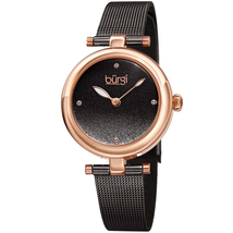Burgi Black Dial Ladies Watch BUR231GN