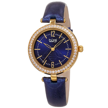 Burgi Crystal Blue Dial Ladies Watch BUR235BU