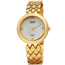 Burgi Mother of Pearl DIal Ladies Watch BUR193YG