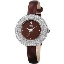 Burgi Quartz Diamond Red Dial Ladies Watch BUR195BUR