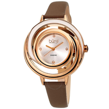 Burgi Diamond Silver Dial Ladies Watch BUR210TP