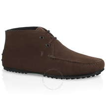 Tod's Men's Dark Brown City Gommino Suede Ankle Boots XXM0LR0I630RE0S800