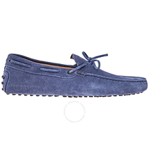 Tod's Men's Light Sapphire Suede Leather Moccasins XXM0GW05470RE0U404
