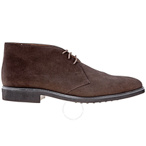 Tod's Men's  Suede Lace-up Ankle Boots-Dark Brown- XXM0TY00D80EN0S800