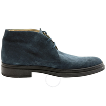 Tod's Men's Dark Ocean Suede Lace Up Ankle Boots XXM0UI00D80RE0T610